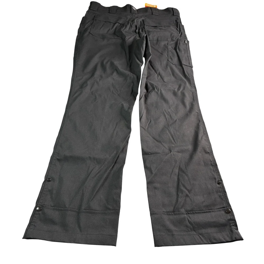 Wrangler Outdoor Series Mens Straight Fit Pants Black 36x34 Water Repellent Flex